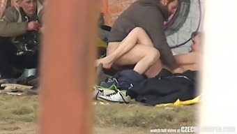 A Homeless Threesome'S Intimate Encounter Captured By A Czech Snooper