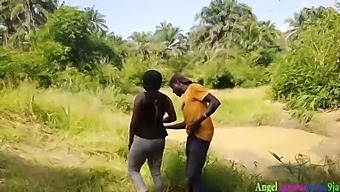 Okoro, The Diligent Hunter, Engages In Intimate Relations With A Stunning African Local Farm Owner, Despite Her Husband'S Presence. He Nearly Satisfies Her With His Impressive Phallus, While Her Spouse'S Sibling Conceals Their Actions And Records The Encounter. The Entire Video Can Be Viewed On The Red Platform.