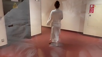 Amateur Couple Enjoys A Steamy Hotel Spa Experience