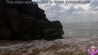 Couple Gets Wild On The Beach In Front Of Other People