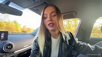 Amateur Video Of A Guy Helping A Blonde Girl In Public
