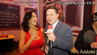 Ava Addams Fondles Her Breasts While Andrea Diprè Watches