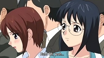 A Student With A Cursed Bra Gets Gangbanged In A Train In Hentai