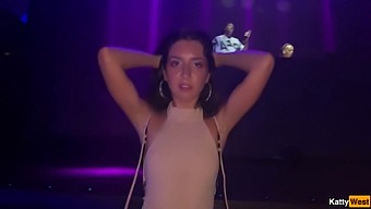 Public Bathroom Encounter With A Stunning Brunette Pornstar