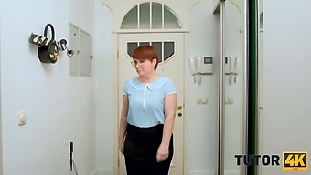 Strict Redhead Teacher Reveals Her Naughty Side In Hd Video