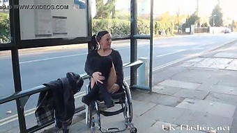 A Daring Pornstar With Disabilities Flaunts Her Body In Public