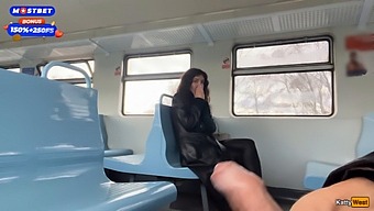 Katty West'S Wild Public Train Adventure With A Stranger'S Help